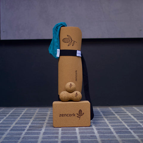 The Core Four - Complete Cork Yoga & Recovery Bundle