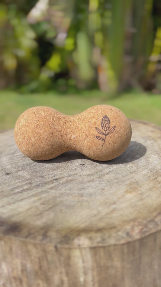ZenCork Cork Peanut Massage Ball – Spinal Alignment & Trigger Point Roller